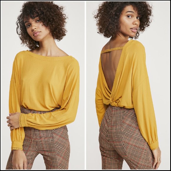 Free People Tops - Free People Shimmy Shake Top in Untamed Gold